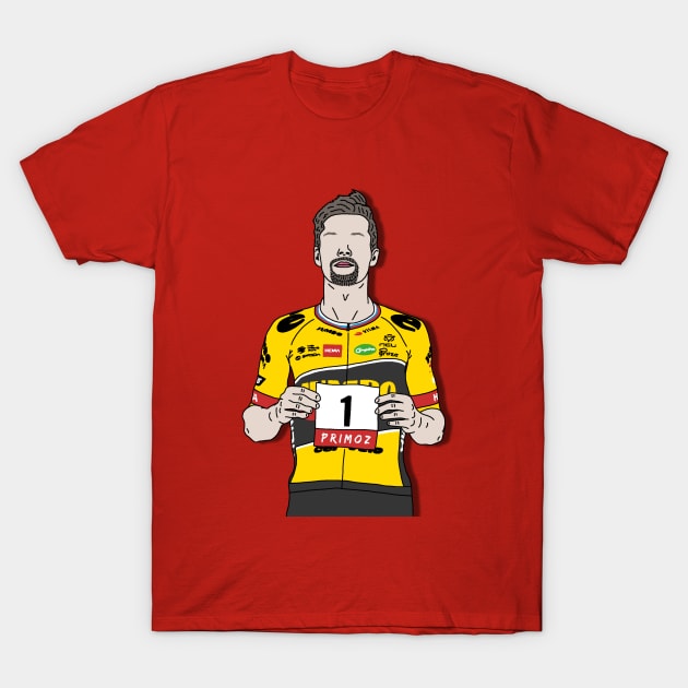 Primoz Roglic La Vuelta 2022 - Number One T-Shirt by p3p3ncil